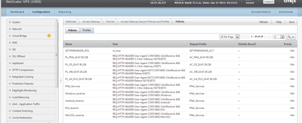 netscaler cloudgateway policies