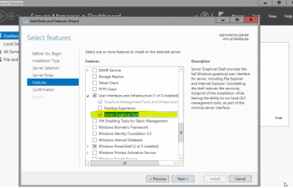 How to install GUI in Windows Server 10