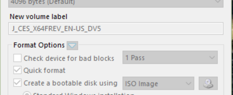 How to make a bootable Windows 10 USB Stick