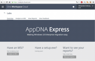 WorkSpace Cloud AppDNA Express