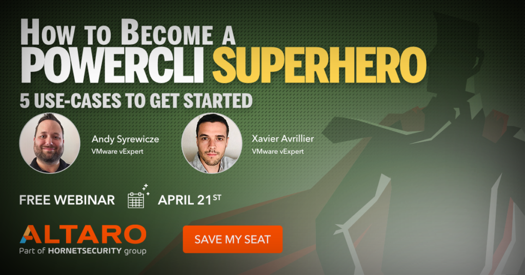 How to become PowerCLI Superhero - Free Webinar