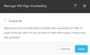 Configuring High Availability (HA) in Nutanix